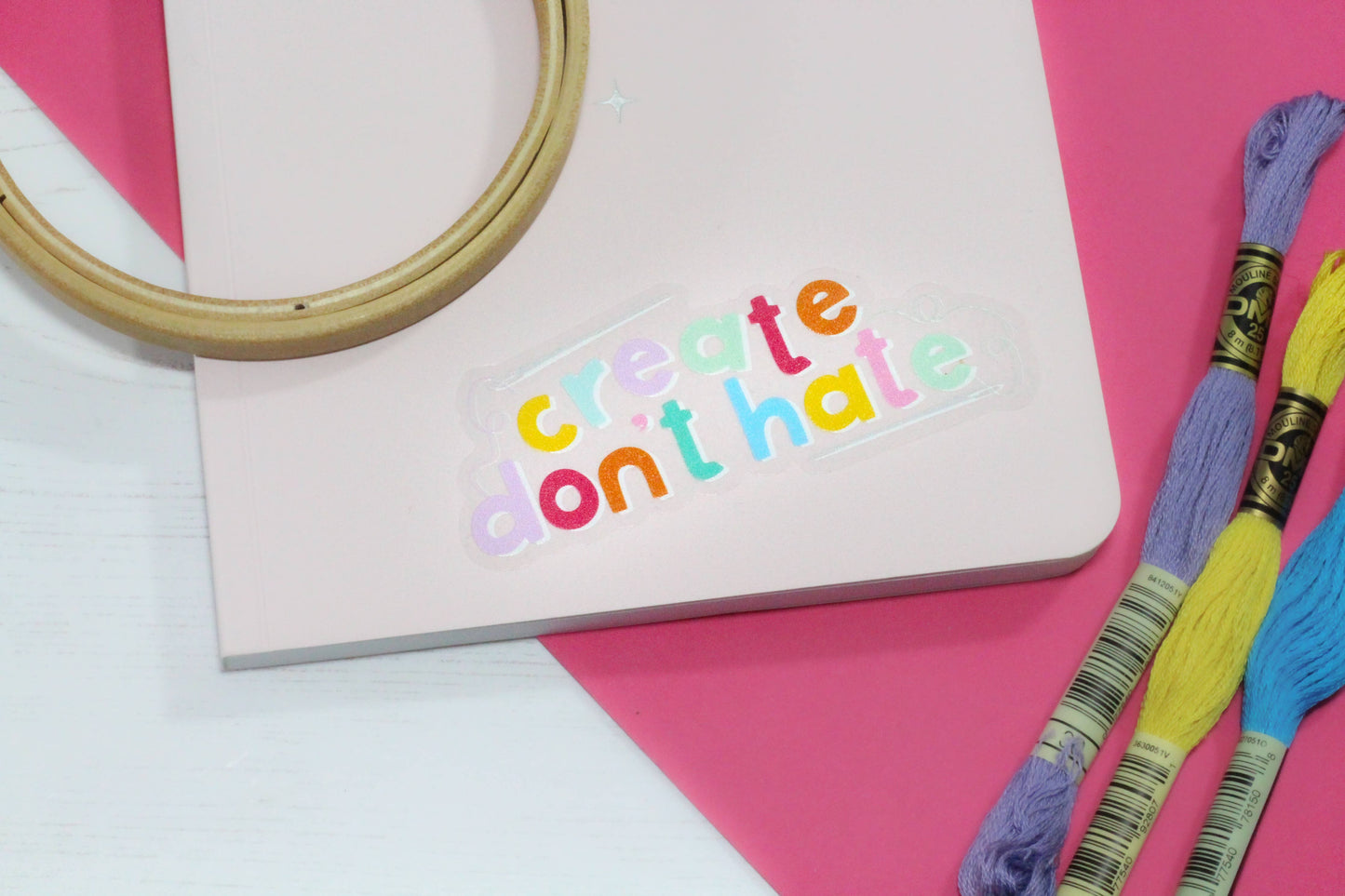 Create Don't Hate Sticker