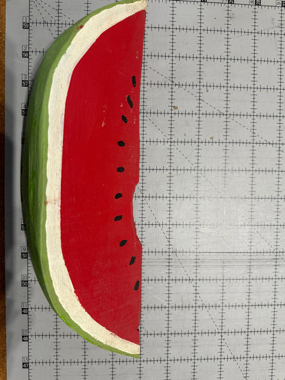 Folk art carved watermelon