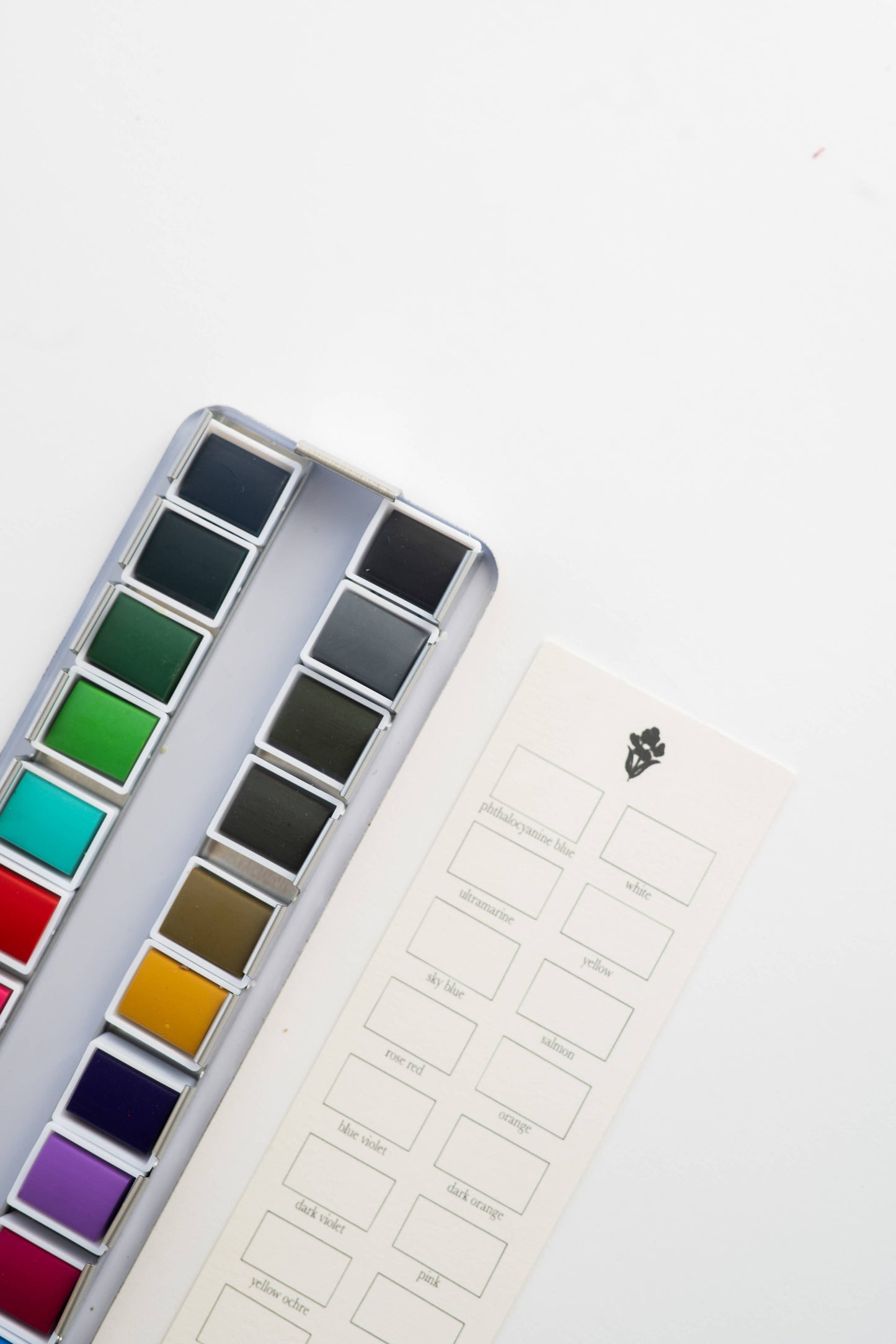 24 Color Watercolor Paint Palette