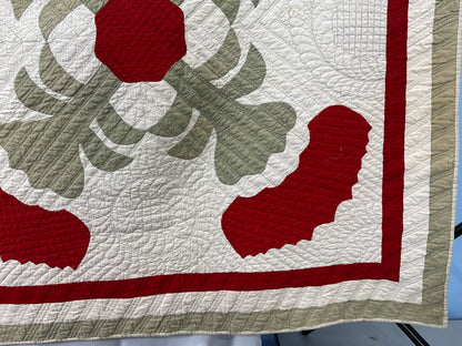 Antique Thistle Quilt 81x82 Never Been Washed!