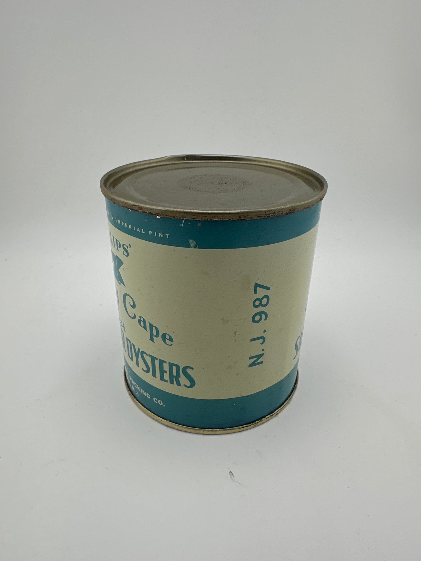 Vintage Phillips Jersey Cape Oyster Tin