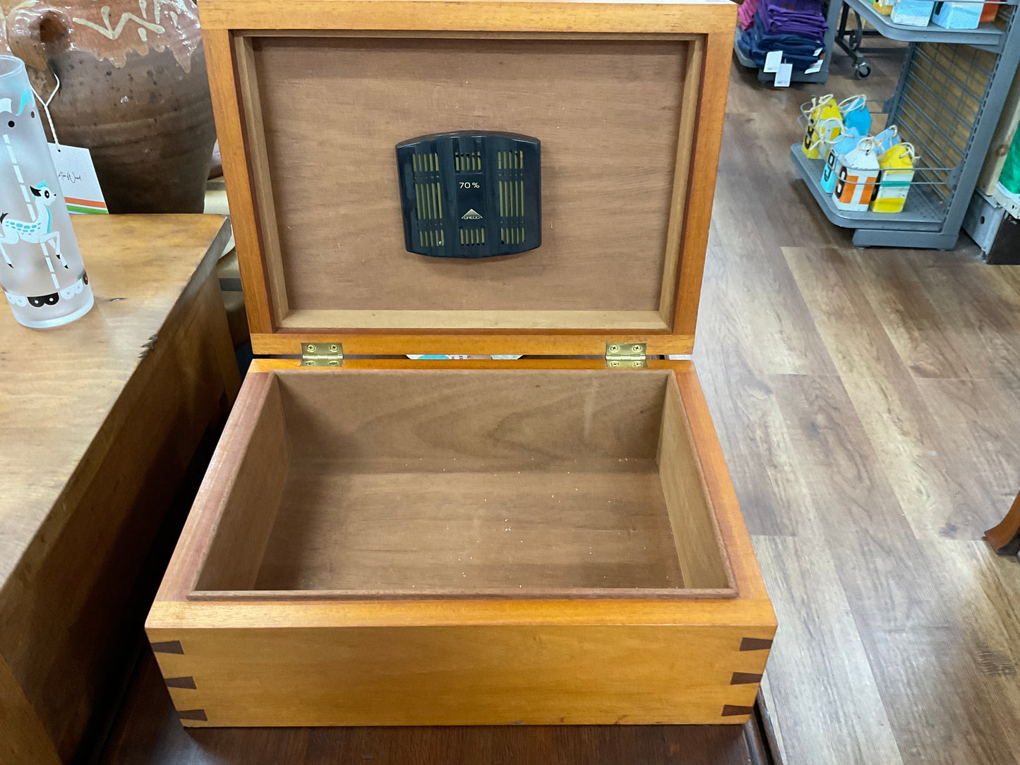 Artisan crafted dovetailed humidor