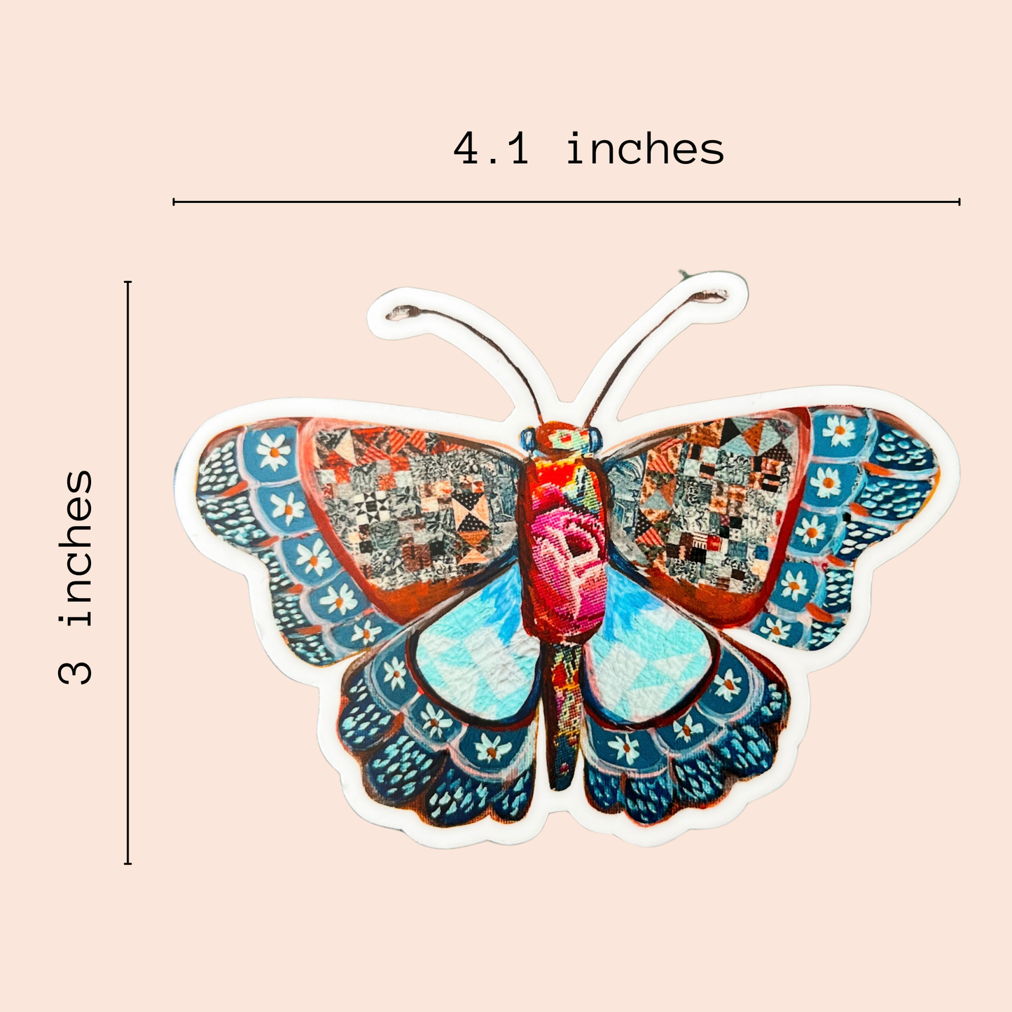 Boho Butterfly Sticker, Nature Inspired sticker, Moth