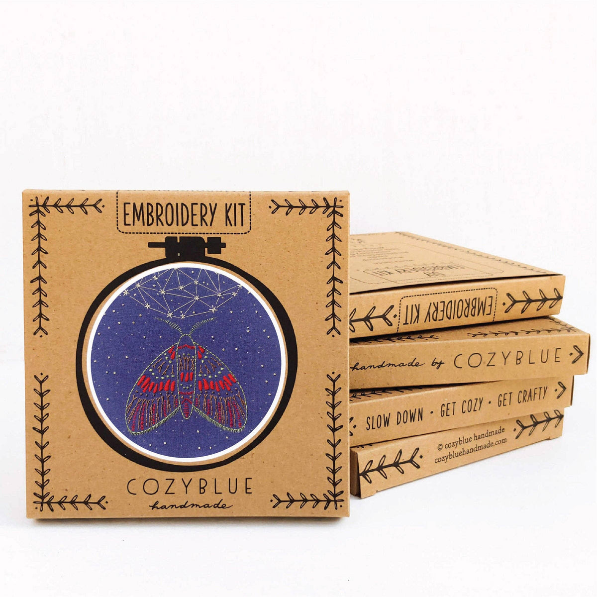 Midnight flight embroidery kit