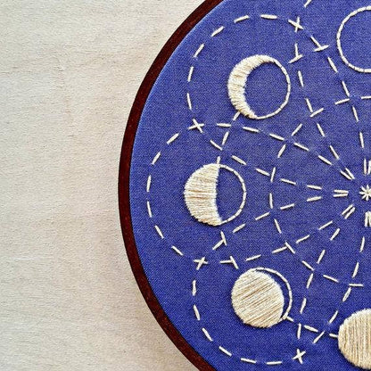 Lunar blossom embroidery kit