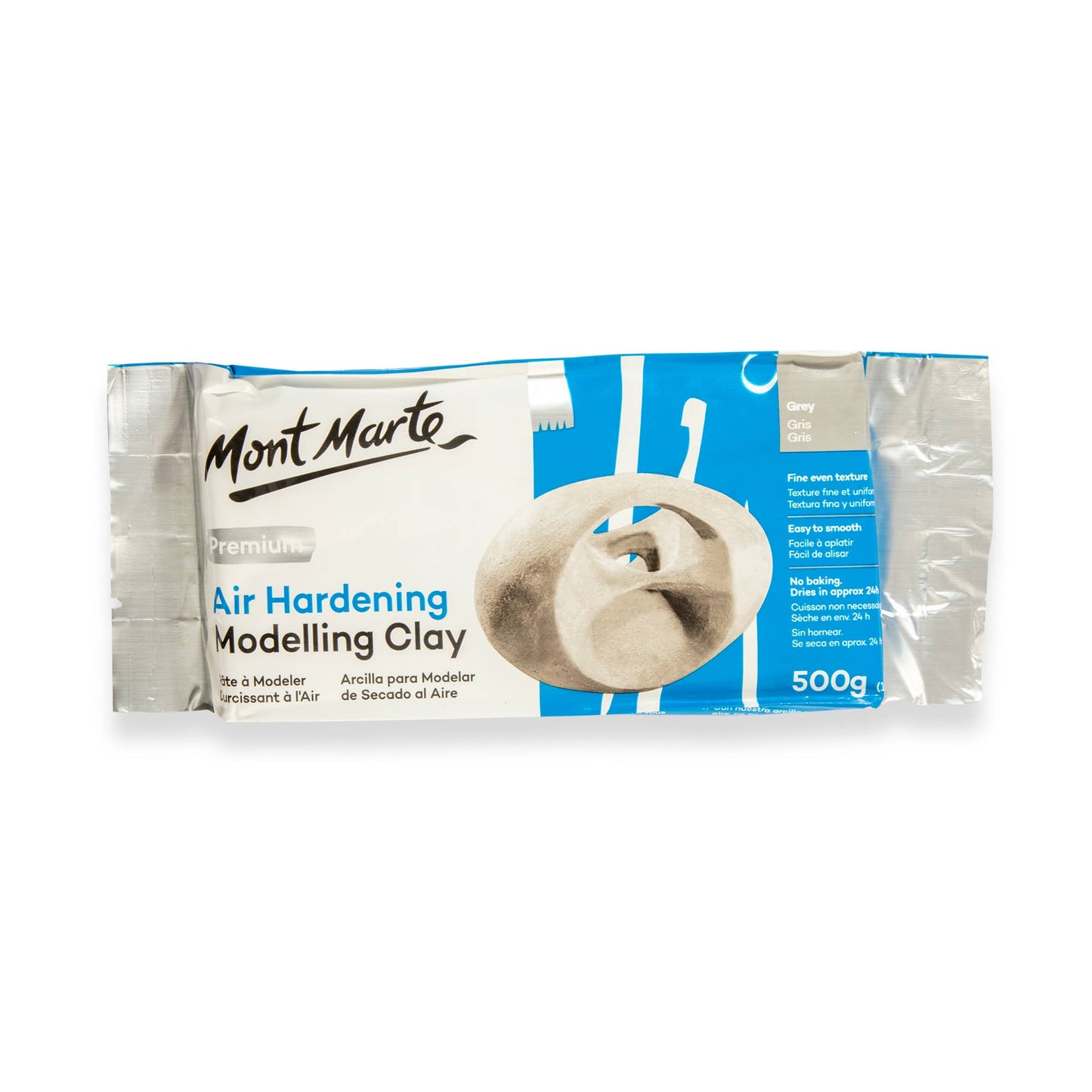 Air Hardening Modelling Clay Premium 500g (1.1lb) - Grey