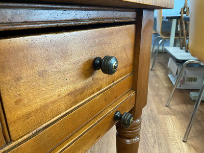 Antique tiger maple bakers - possum table