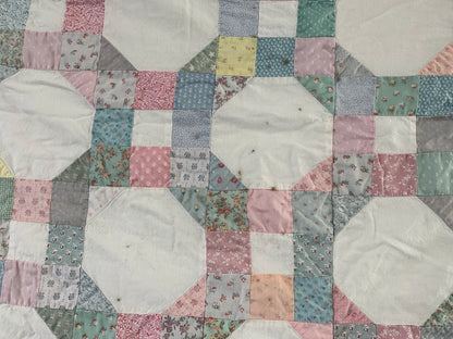 Snowball/ nine patch quilt from 1980