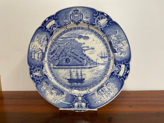 Wedgewood U.S. Naval Academy Plate-Staffordshire Blue