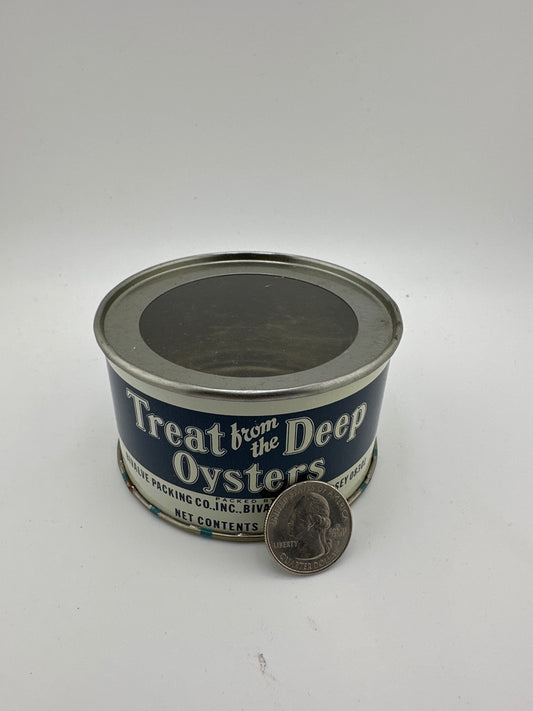 Vintage “Treat from the Deep” Oysters tin