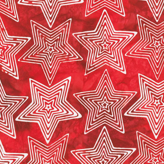 BATIK-Liberty 2 Red Stars