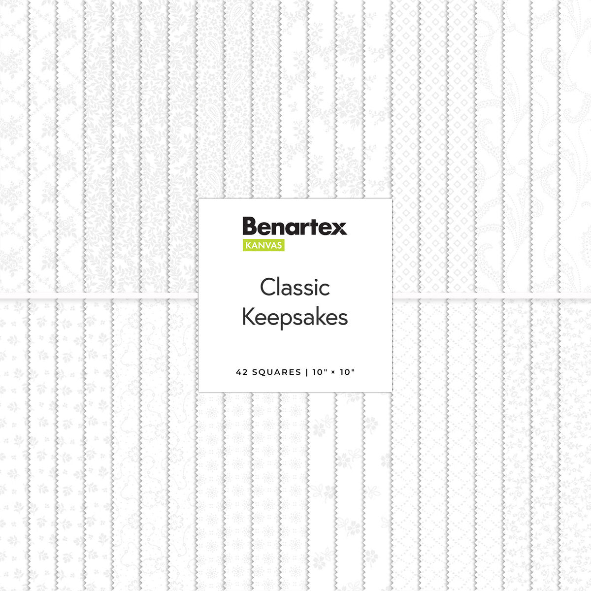 Benartex Classic Keepsakes White Layer Cake (42 pcs)