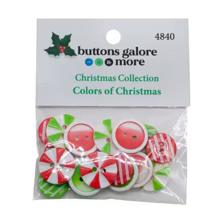 Colors of Christmas Buttons