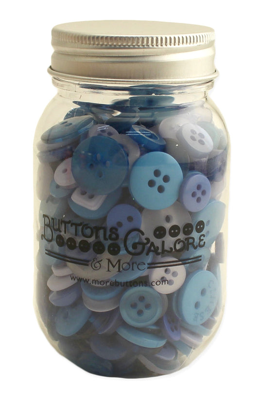 Button Mason Jar (Open Seas)