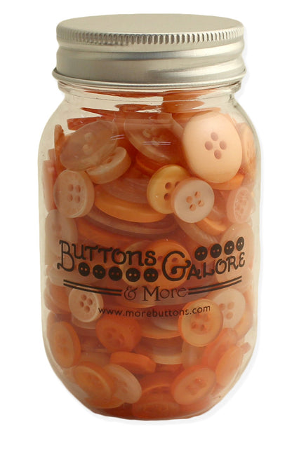 Button Mason Jar (Sweet Mango)