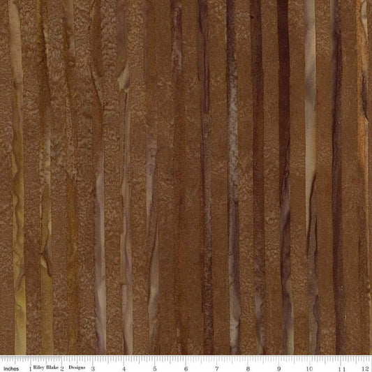 Expressions Batiks Elementals Get in Line Mocha Chestnut