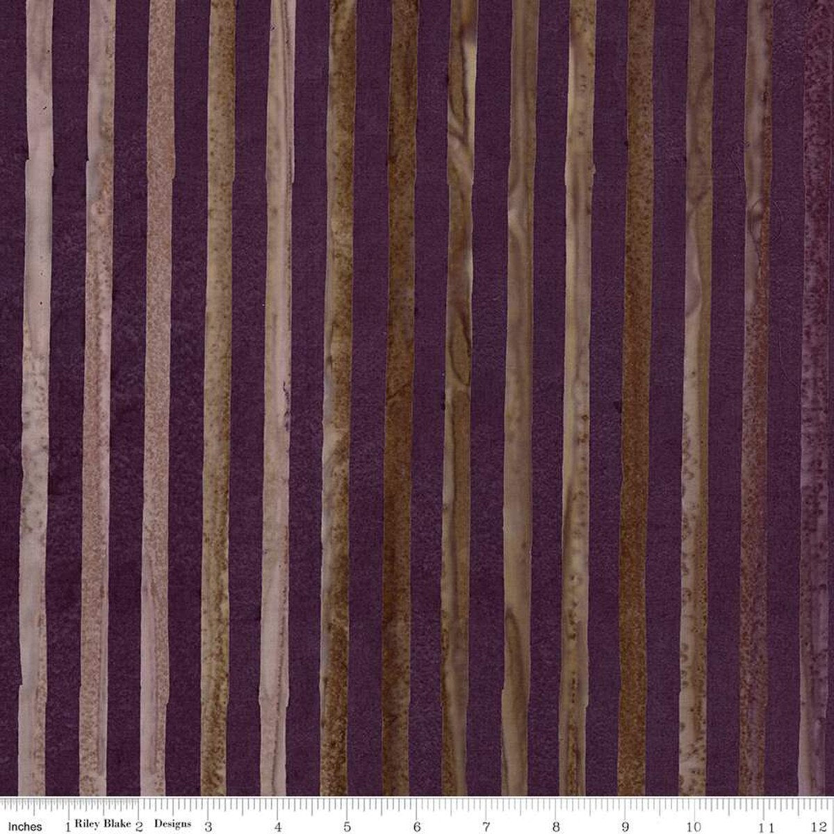 Expressions Batiks Elementals Get in Line Grape Coal
