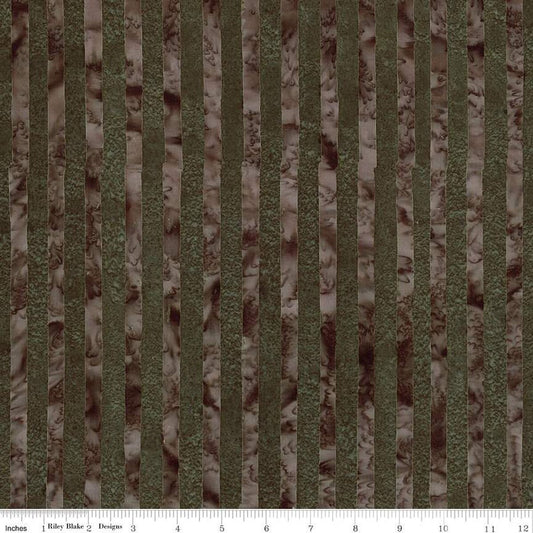 Expressions Batiks Elementals Get in Line Dark Vintage Green