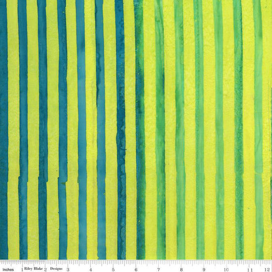 Expressions Batiks Elementals Get in Line Limeade