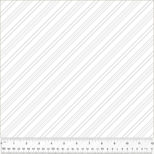 Bias Stripe-White on White