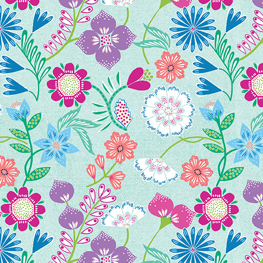 Blooms Aqua
