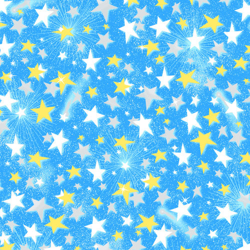 Blue Stars Flannel