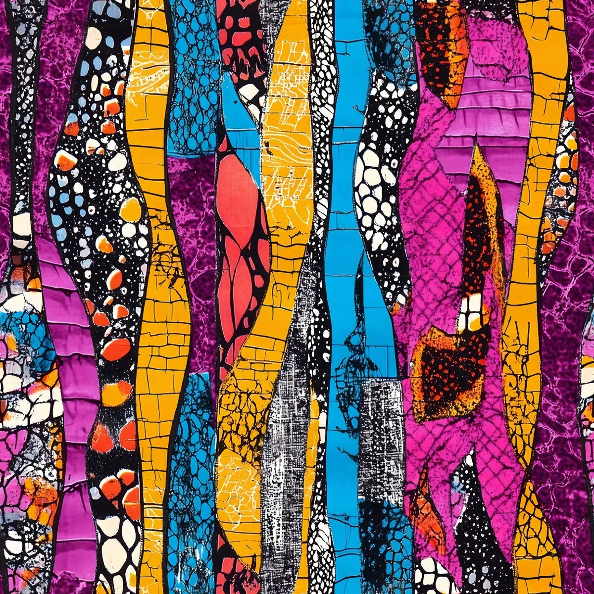Bold & Vibrant Afrocentric Fabric #4