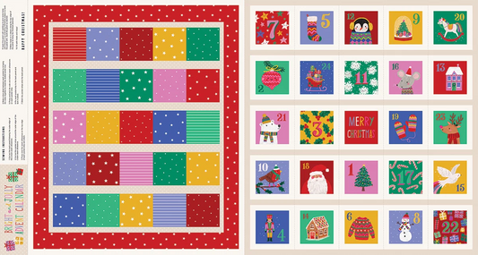 Bright and Jolly-Advent Calendar Panel
