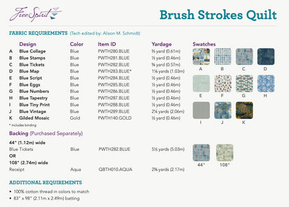 Brush Strokes Quilt Pattern