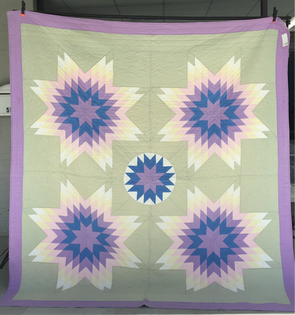 Lavender star quilt