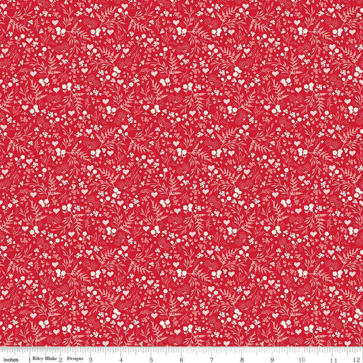 Letters to Cupid Ditsy Floral Red
