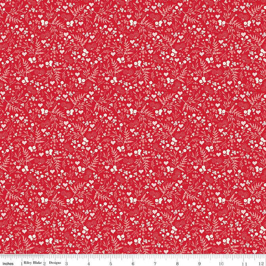 Letters to Cupid Ditsy Floral Red