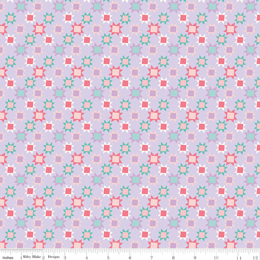 Patchwork Stars PURPLE