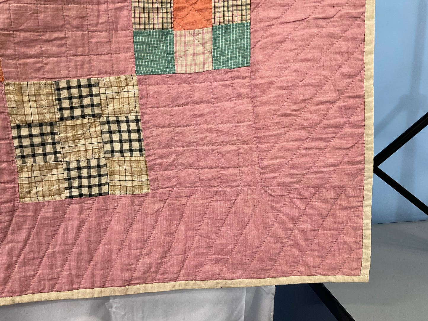 Nine Patch Vintage Chambray Quilt