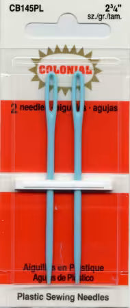 Colonial Needle Plastic Needles 2 3/4in 2ct