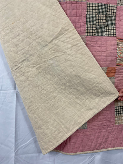 Nine Patch Vintage Chambray Quilt