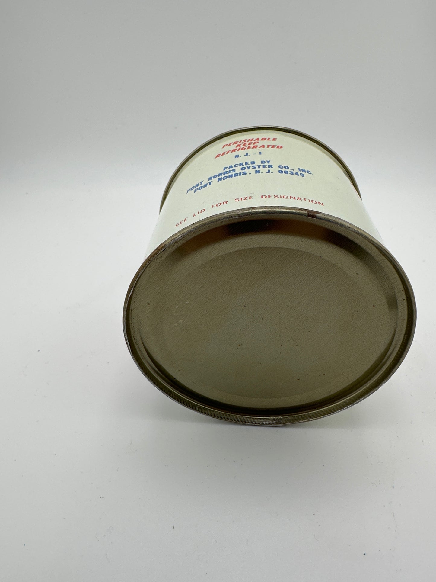 Vintage NJ1 Coastpact Oyster tin