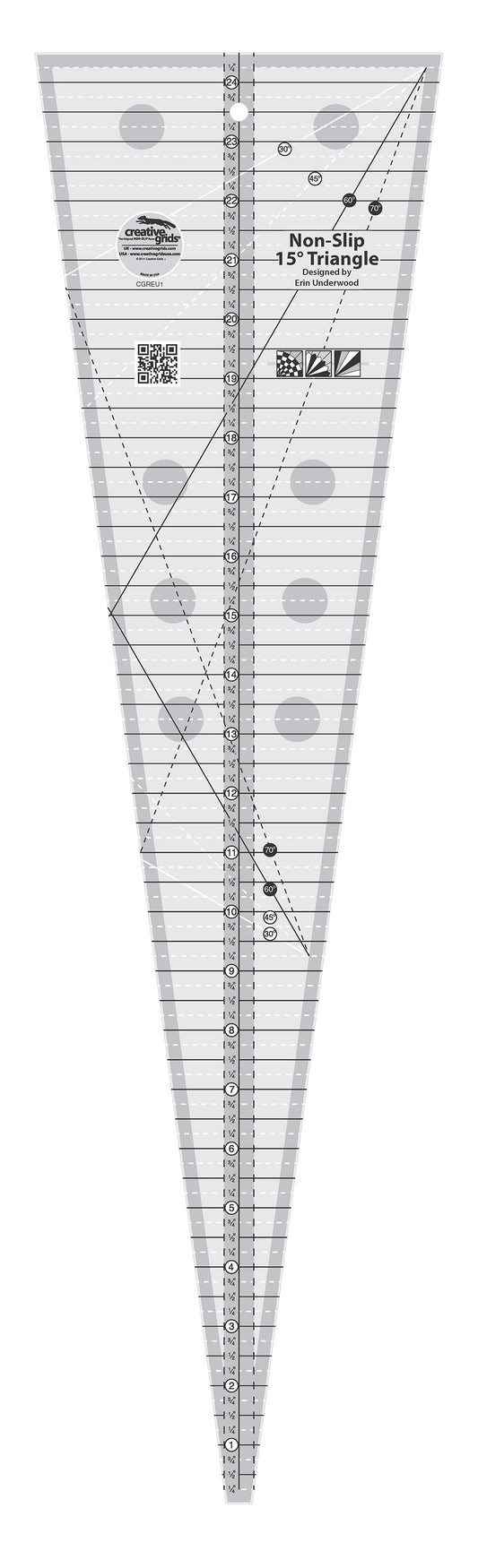 Creative Grids 15° Triangle Ruler
