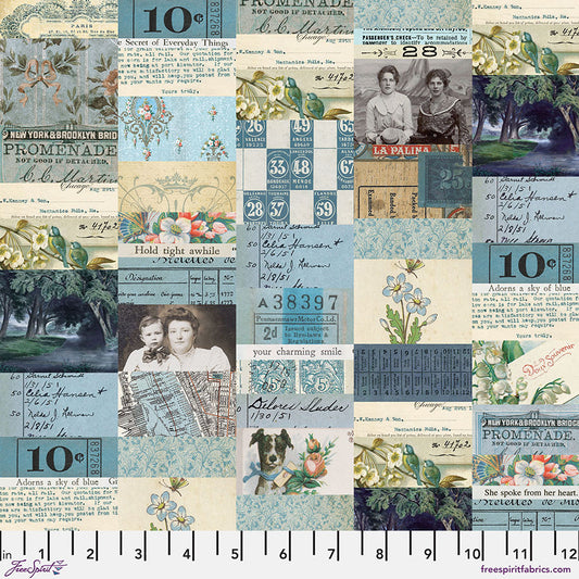 Blue - Collage || Tim Holtz Palette Blue
