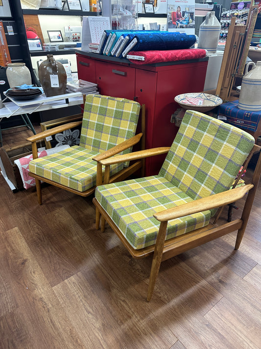 Vintage MCM Danish side chair set