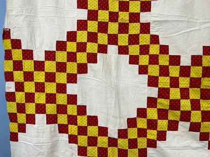 Antique Irish Chain Quilt Top