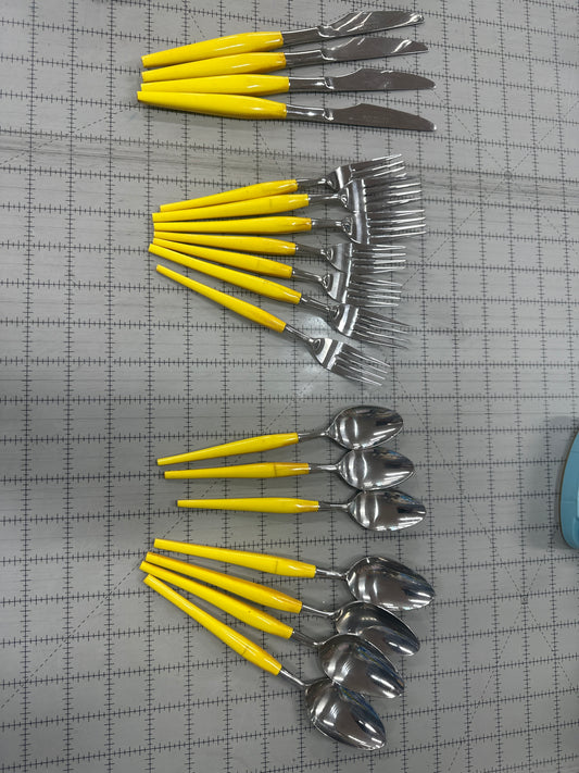 F.B. Rogers' mid-century modern (MCM) utensils - stainless (set)