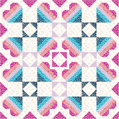Dancing Hearts Quilt Pattern