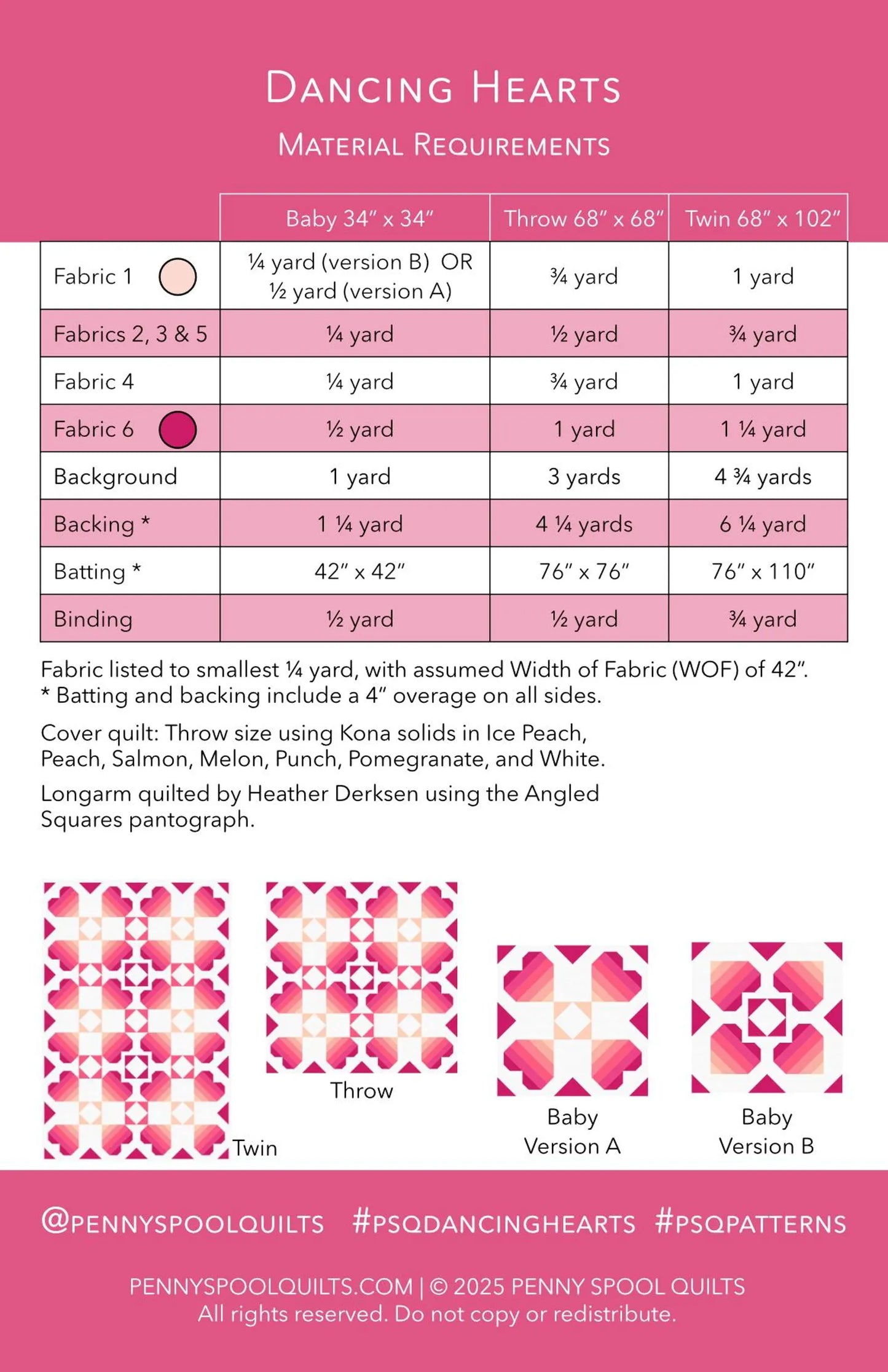 Dancing Hearts Quilt Pattern