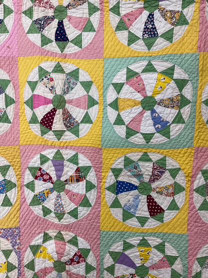 Circle quilt 1930s