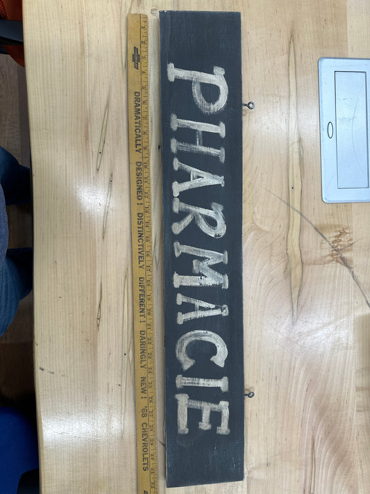 Vintage Pharmacie Hanging Sign