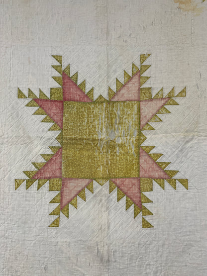 Antique Feathered Star Cutter Quilt