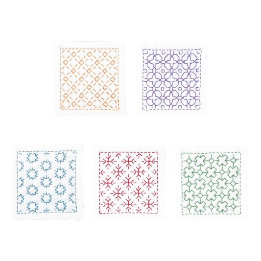 Olympus Sashiko Coaster Kit Hitome-zashi, White