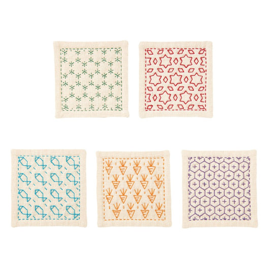 Olympus Sashiko Coaster Kit Hitome-zashi, Off-White
