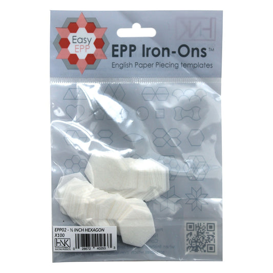 EPP Iron Ons-1/2” Hexagons
